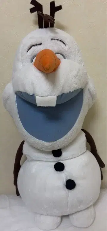 올라프 봉제 인형 빅 디즈니 봉제 인형 안나 약 55cm
