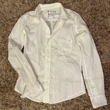 프랭크 & 아일린 화이트 긴팔 셔츠 S 사이즈