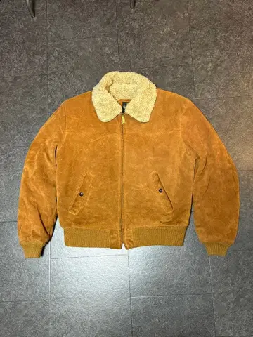 70s 80s 90s USA제 cooper 천연 가죽 브라운 점퍼