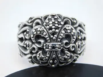 21호 새상품 내추럴본어딕션 백합 지르코니아 반지 블랙