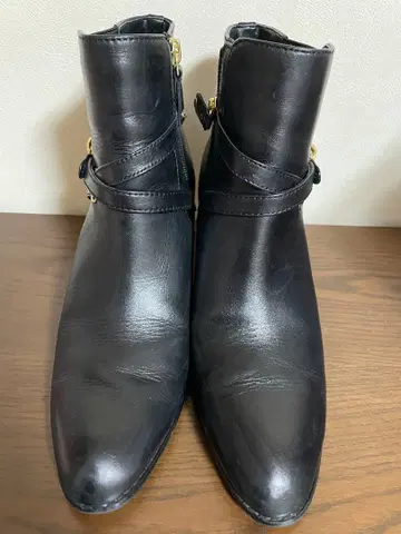 MARY QUANT 마리콴트 사이드 고어 부츠 24.5cm 블랙