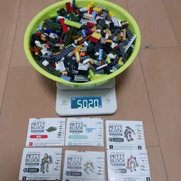 쁘띠 블록 세트 502g 사용설명서 포함