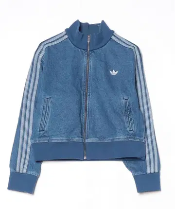 adidas 데님 블루 집업 자켓 XS