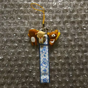 리락쿠마 W 마스코트 스트랩 피규어 키링