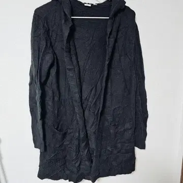 GAP 후드 부착 가디건 XS 블랙