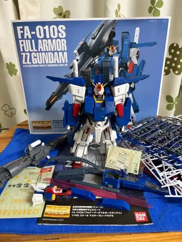 [ 조립 완료 ] MG 풀아머 더블 제타 건담 ZZ [ 정크 ]