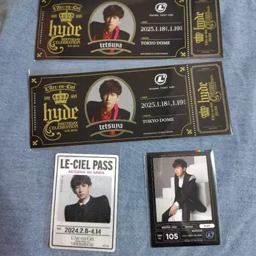 L'Arc~en~Ciel tetsuya 티켓풍 카드 등