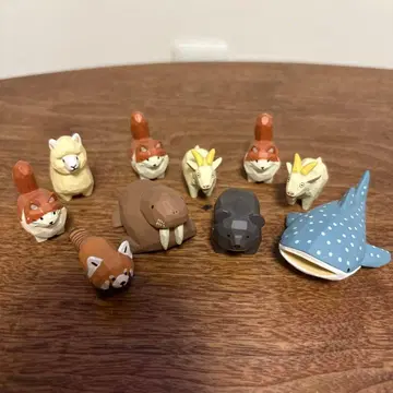 나무 조각 동물들 [ 10개 세트 ]