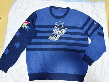 [ 공식 완판템 ] 먼싱웨어 네이비 스트라이프 니트 스웨터