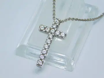 새상품급 스타 주얼리 STAR JEWELRY 크로스 목걸이 지르코니아