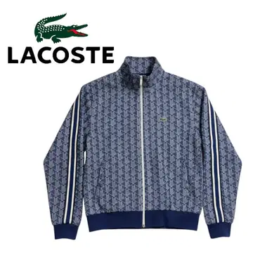 [ 완판템 ] 라코스테 모노그램 자카드 트랙 자켓 저지 파랑 M