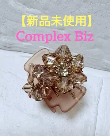 [미사용 새상품] Complex Biz 컴플렉스 비즈 핑크 꽃 헤어 클립