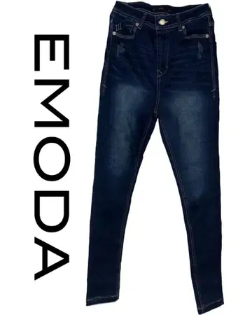 EMODA DENIM 스키니 M 세미 워시 정가 12980엔