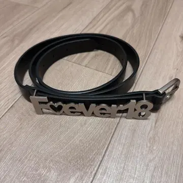 MAMC 로고 천연 가죽 벨트