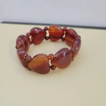 카넬리안 팔찌 하트형