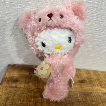 레어 키티 봉제 인형 헤이세이 레트로 인형옷 베어