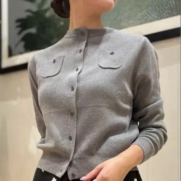 새상품 CABaN 코튼 캐시미어 크루넥 가디건 S 즉시 발송