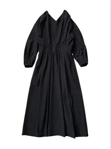 저널 스탠다드 V넥 허리 셔링 원피스