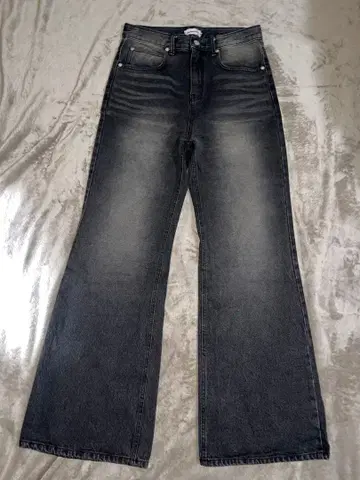 garments flare black denim pants y2k