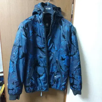 G-STAR RAW 후드 부착 카모플라쥬 자켓 M