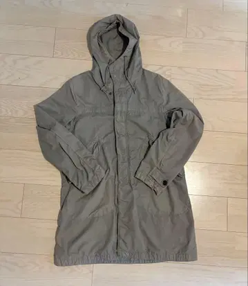 OMNIGOD 그레이 후드 부착 모즈 코트