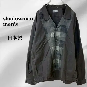 [ 섀도우 맨 남성용 ] 셔츠 자켓 [ F ] 그레이 계열 체크 일본제