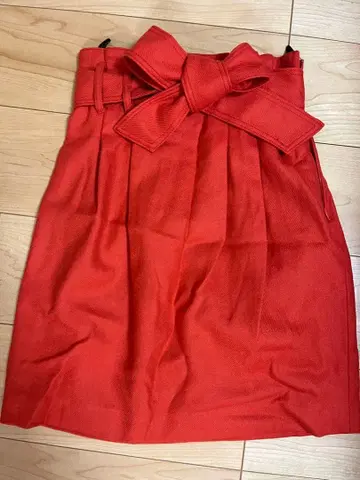 J&R 하이웨스트 스커트 오렌지 S