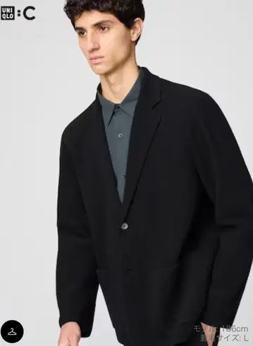 UNIQLOC 니트 자켓 BLACK XL