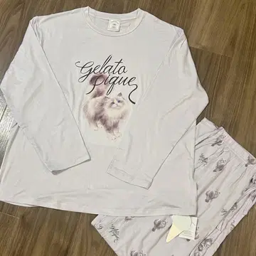 [ 당일 발송 ] 젤라또피케 고양이 상하의 세트