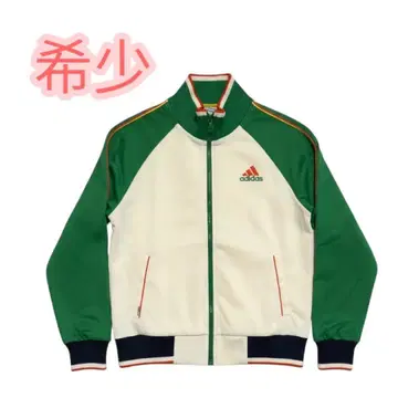 adidas 집업 자켓 화이트/그린