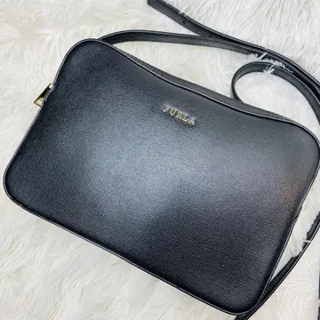 [ 새상품급 ] 케이트 스페이드 카메라 더블 지퍼 숄더백 가죽 블랙