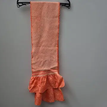 성인식 후리소데 오비 장식 천 순수 실크 오비 장식 천 총 주름