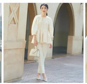 아이보리 프릴 셋업 세레모니 포멀