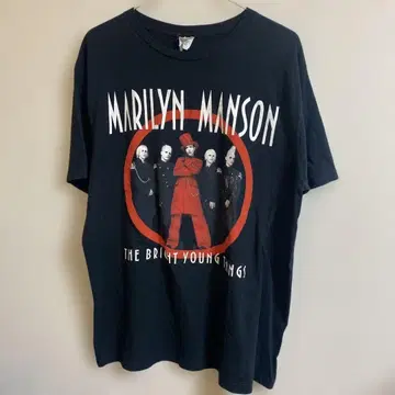 마릴린 맨슨 XL 캬리 파뮤파뮤 착용 밴드 T셔츠 00s