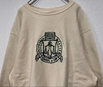 90s USA제 챔피온 리버스 위브 칼리지 맨투맨 자수 택