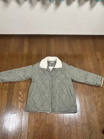 apres jour clair 카키 퀼팅 자켓 사이즈 F