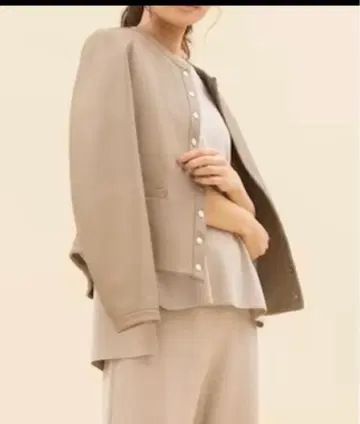 23구 베이지 가죽 자켓 46