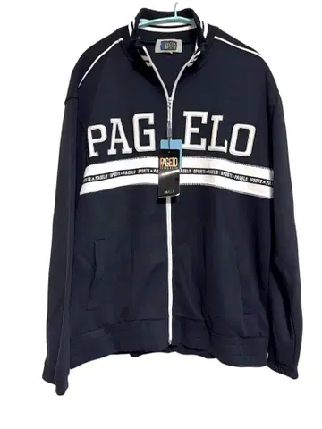 PAG ELO 블랙 니트 저지 M 사이즈 트랙 자켓