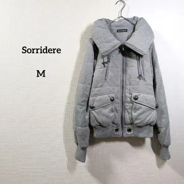 솔리데르 패딩 자켓 그레이 M 심플 귀여운 가을/겨울 아우터