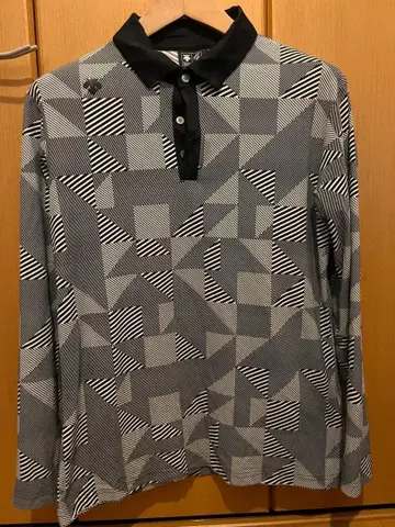 DESCENTE 골프 긴팔 피케 셔츠