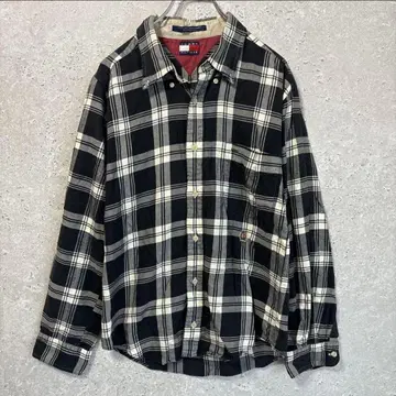 [ TOMMY HILFIGER ] 타미힐피거 ( M ) 체크 셔츠*90s