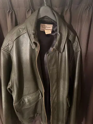 90s LLBean G-1 가죽 새상품급 플라이트 자켓 XL