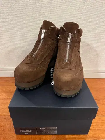 nonnative 프론트 지퍼 카우 가죽 부츠
