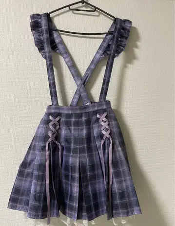 시크릿 허니 레이스업 박스 플리츠 스커트