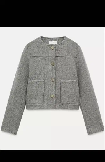 ZARA 숏 자켓 M 사이즈 그레이