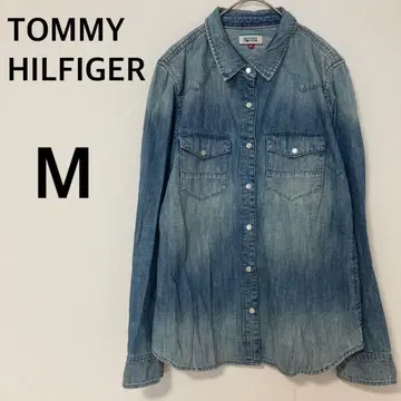 타미힐피거 TOMMY HILFIGER 긴팔 데님 셔츠 [ M ]