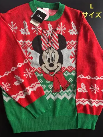 여성용 니트 풀오버 미니 마우스 새상품 크리스마스 아베일