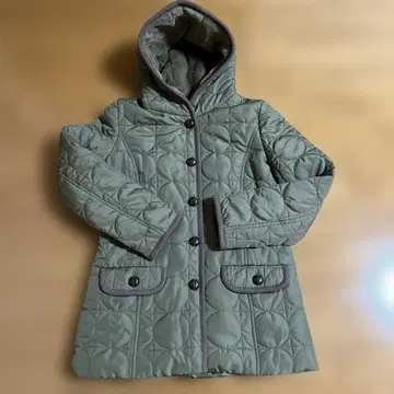 다카시마야 스타일 플러스 경량 퀼팅 코트 S 카키