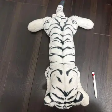화이트 타이거 봉제 인형 약 60cm