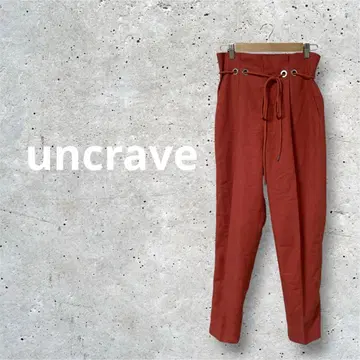 [인기] uncrave 린넨 블렌드 하이웨스트 테이퍼드 팬츠 무지
